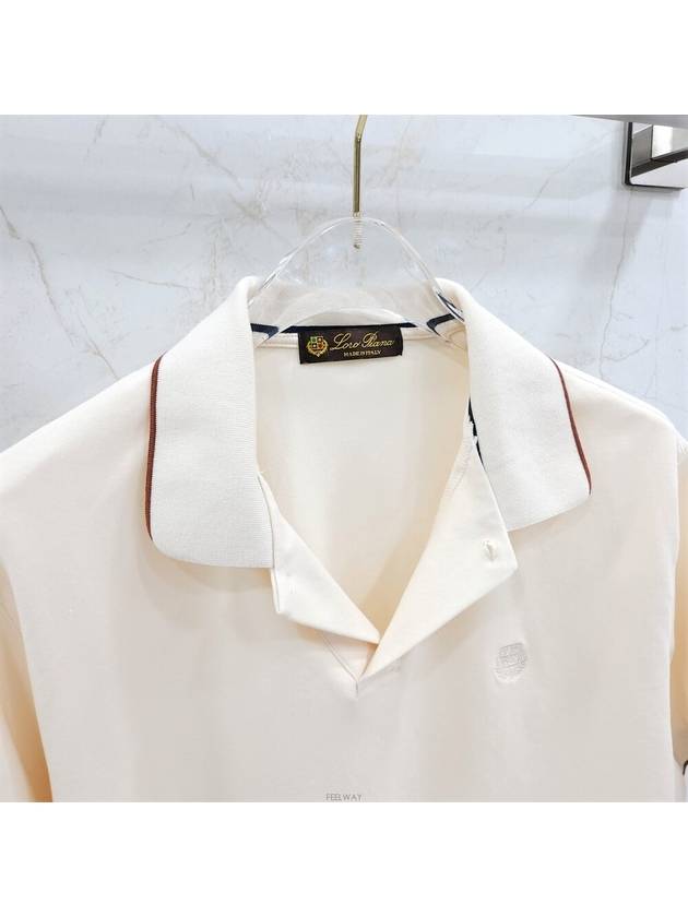 Lux You 50 Cotton open polo collar - LORO PIANA - BALAAN 3