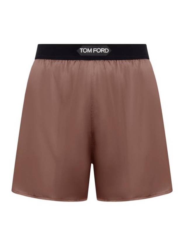 Short Pants SH0021FAX881KB750 DARK BROWN Brown - TOM FORD - BALAAN 1