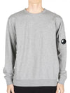 Light Fleece Crew Neck Sweatshirt Grey - CP COMPANY - BALAAN 3