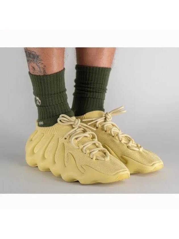 Yeezy 450 Sulfur Low Top Sneakers Yellow - ADIDAS - BALAAN 7