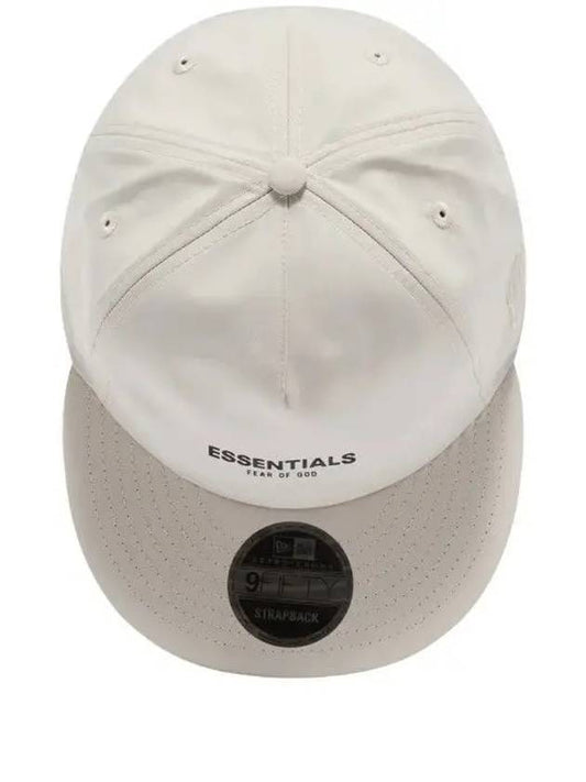 X New Era Front Logo Print Shell Cap Hat Cream - FEAR OF GOD ESSENTIALS - BALAAN 2