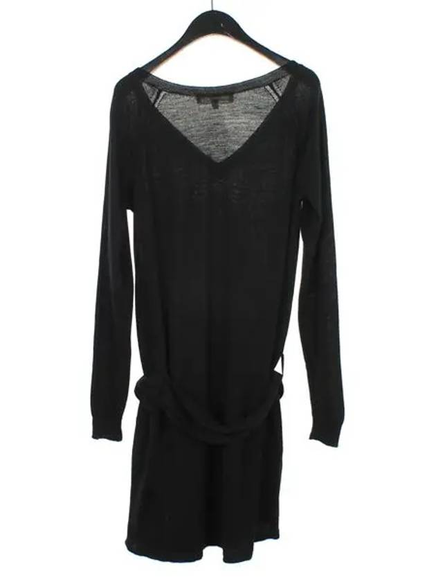 Vanessa Bruno 100 wool black color dress - ATHE VANESSABRUNO - BALAAN 4