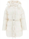 Belted Oversized Padded White - MIU MIU - BALAAN 1