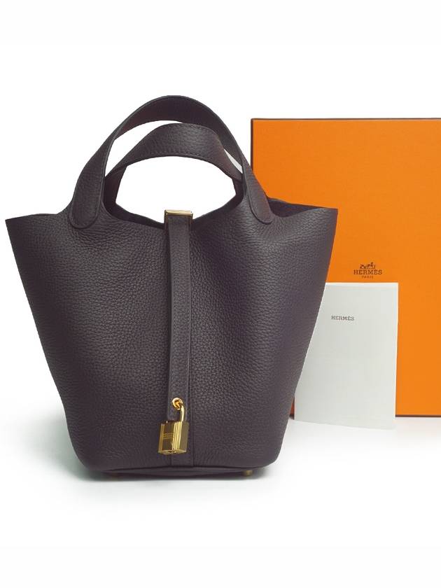 Picotin Lock 18 Tote Bag Black - HERMES - BALAAN 2