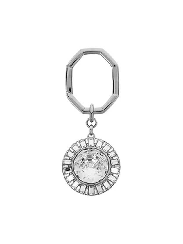 Round Cut Rhodium Plated Key Holder White - SWAROVSKI - BALAAN 4