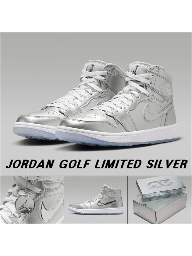 Golf Air Jordan 1 High G NRG Limited Edition Golf Shoes Silver FD6815 001 - NIKE - BALAAN 1