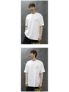 Oversized Signature Logo Short Sleeve T-Shirt White - COMME DES GARCONS - BALAAN 3