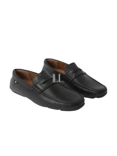 Men's Pavel Logo Driving Shoes Black - BALLY - BALAAN 2