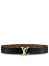 LV Initiales 40Mm Reversible Leather Belt Black - LOUIS VUITTON - BALAAN 2