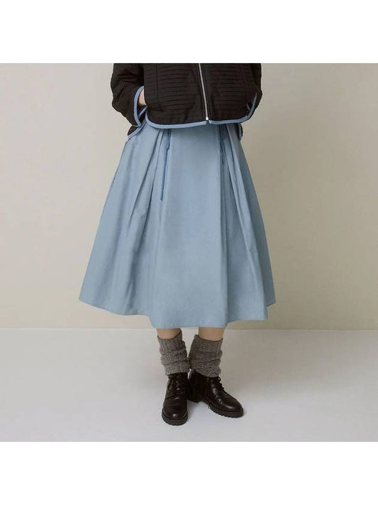 TIE ALINE SKIRT BL A line blue - TIBAEG - BALAAN 1