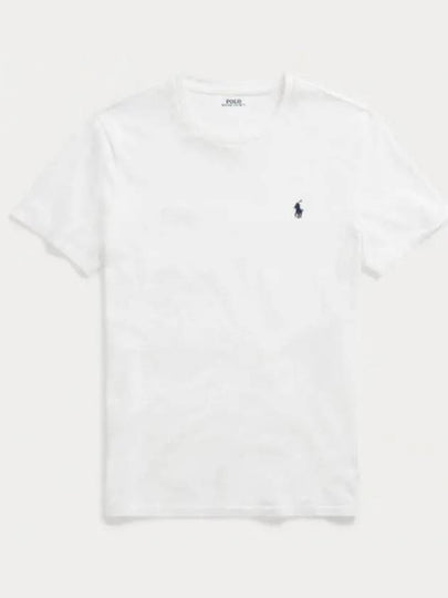 Men's Embroidery Logo Pony Classic Fit Short Sleeve T-Shirt White - POLO RALPH LAUREN - BALAAN 2