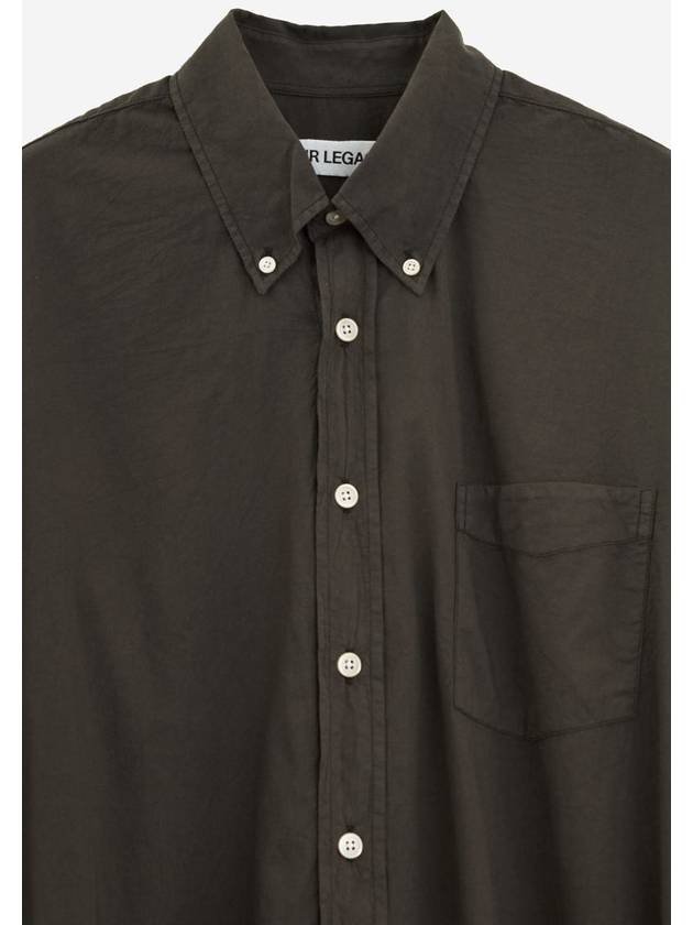 Borrowed Button Down Long Sleeve Shirt Brown - OUR LEGACY - BALAAN 4