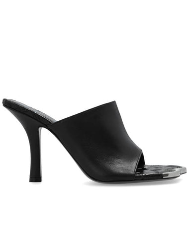 Burberry Heeled Mules, Women's, Black - BURBERRY - BALAAN 1