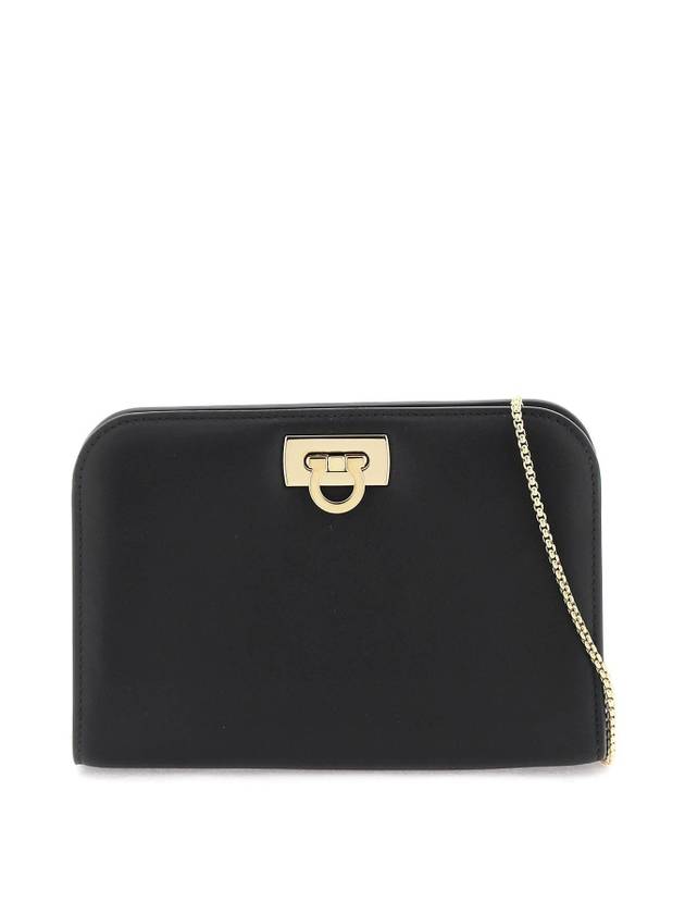 Diana Small Clutch Bag Black - SALVATORE FERRAGAMO - BALAAN 1