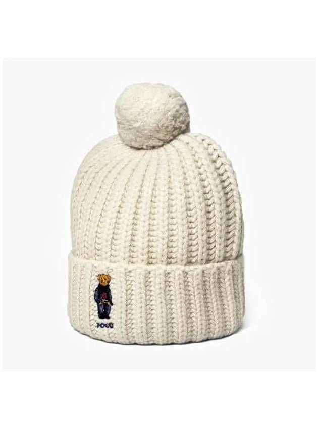 WC0522 105 bare cable knit pom beanie - POLO RALPH LAUREN - BALAAN 3