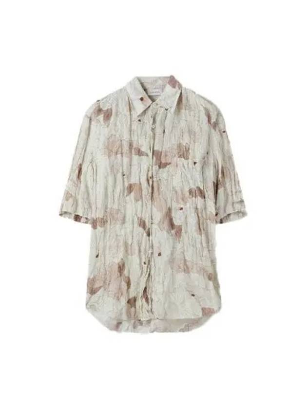 Women's Regular Silk Short Sleeve Shirt Ecru - LEMAIRE - BALAAN 2