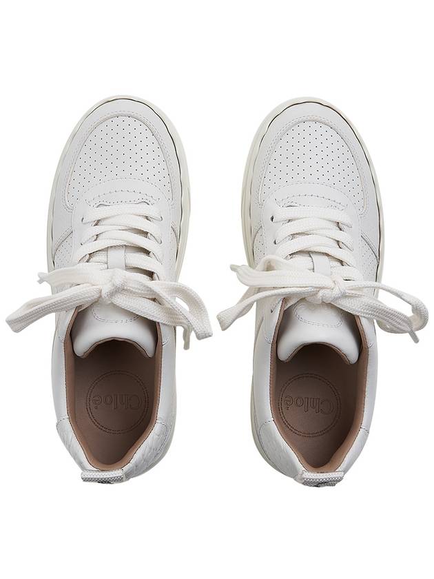 Lauren Lace Up Low Top Sneakers White - CHLOE - BALAAN 7