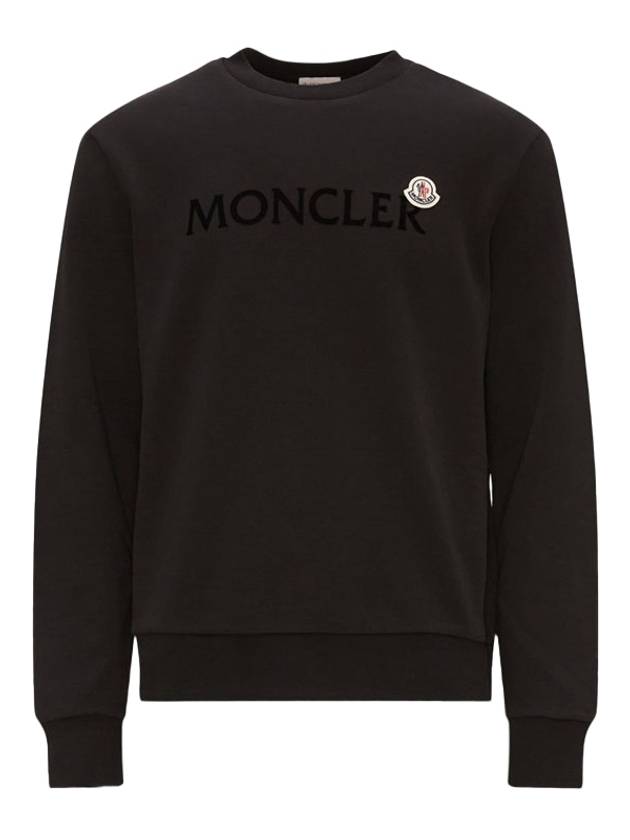 Men's Logo Patch Sweatshirt 8G00048 809KR 999 - MONCLER - BALAAN 1