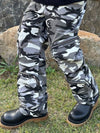 4POCKET WIDE COTTON PANTS SNOW CAMO - PEACEOFMIND - BALAAN 1