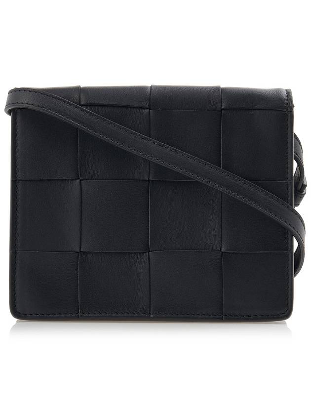 Intrecciato Small Cassette Cross Bag Black - BOTTEGA VENETA - BALAAN 4