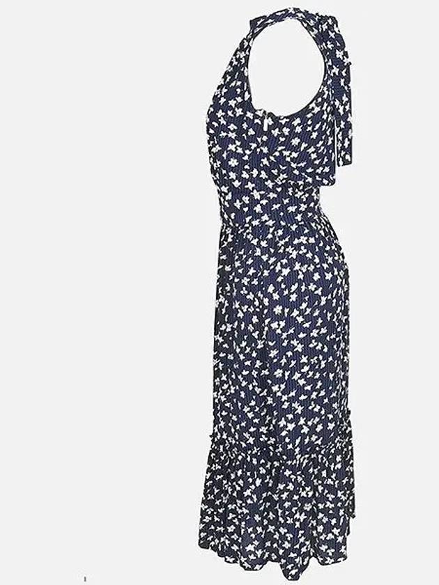 Blue color flower pattern women s dress - MICHAEL KORS - BALAAN 2