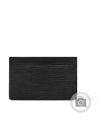 Epi Logo Leather 1-stage Card Wallet Black - LOUIS VUITTON - BALAAN 4