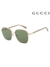 Eyewear Logo Temple Metal Sunglasses Green - GUCCI - BALAAN 3