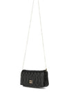 Matelasse Nappa Leather Logo Mini Bag Black - MIU MIU - BALAAN 7