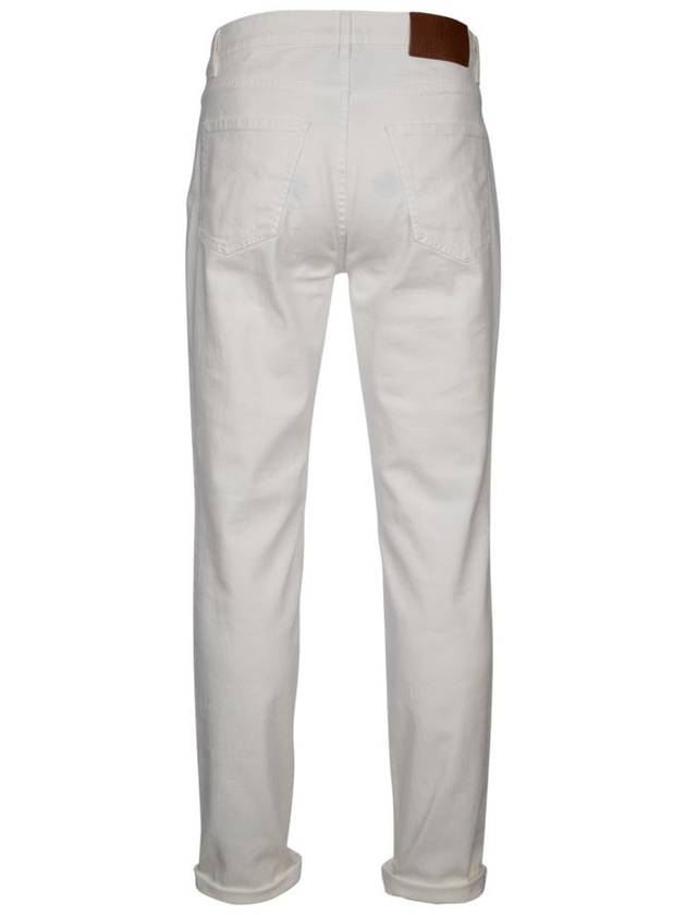 Dyed Denim Jeans White - BRUNELLO CUCINELLI - BALAAN 3