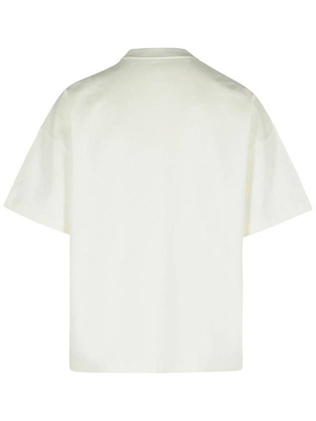 Men's Logo Cotton Short Sleeve T-Shirt White - JIL SANDER - BALAAN 4