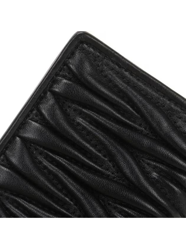 Matelasse Nappa Leather Half Wallet Black - MIU MIU - BALAAN 9