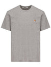 Fox Head Patch Classic Short Sleeve T-Shirt Grey Melange - MAISON KITSUNE - BALAAN 2