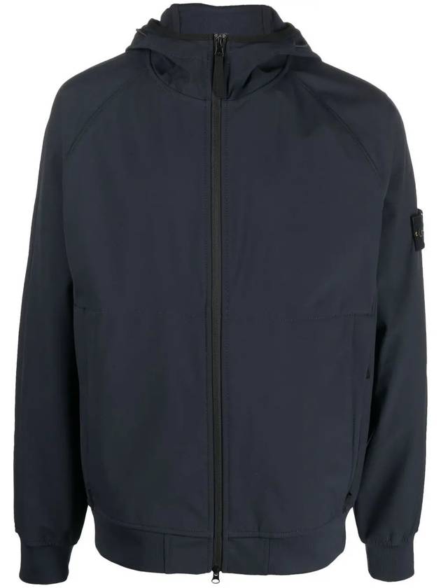 Soft Shell Technology Wappen Patch Track Jacket Navy - STONE ISLAND - BALAAN 3