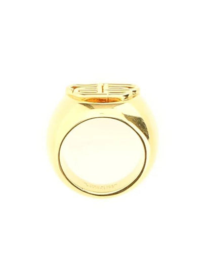 BB Signet Ring Gold - BALENCIAGA - BALAAN 2