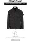 Men's Wappen Patch Two-Pocket Overshirt Zip-Up Jacket Black - STONE ISLAND - BALAAN 3