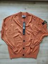 Waffen V-neck Cardigan Orange - STONE ISLAND - BALAAN 5