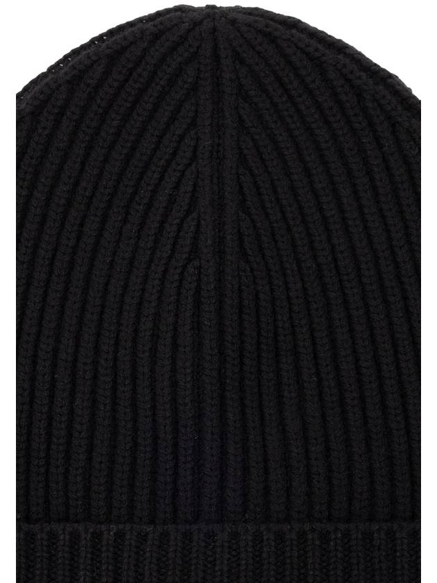 Ribbed Knit Turn-Up Brim Beanie FXL68TJFMU9 - DOLCE&GABBANA - BALAAN 5