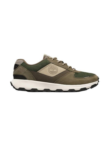 Men's Windsor Park Low Top Sneakers Dark Green - TIMBERLAND - BALAAN 1