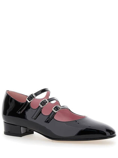 'Kina' Black Mary Janes With Straps And Block Heel In Patent Leather Woman - CAREL - BALAAN 2