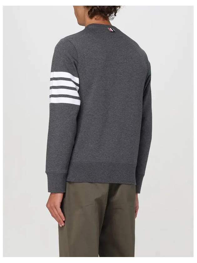 4 Bar Loopback Jersey Sweatshirt Dark Grey - THOM BROWNE - BALAAN 6