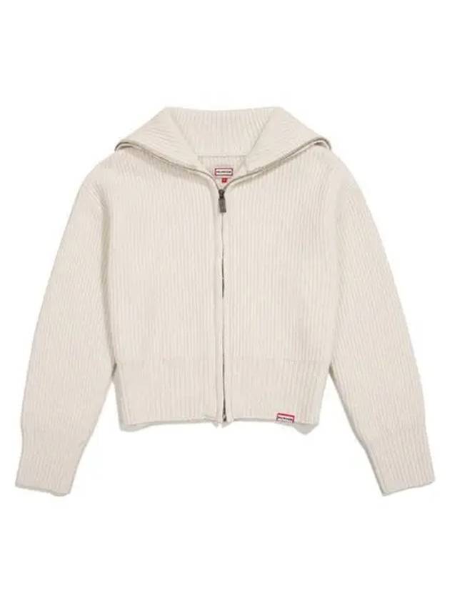 Zip up cardigan ivory HBW0003ACZIVO - HUNTER - BALAAN 1