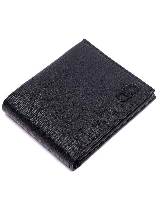 ID Window Gancini Half Wallet Black - SALVATORE FERRAGAMO - BALAAN 6