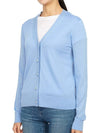 Simone Knit Cardigan Blue - TORY BURCH - BALAAN 3