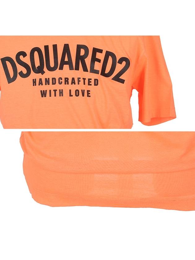 Tight Guy Short Sleeve T-Shirt Orange - DSQUARED2 - BALAAN 6