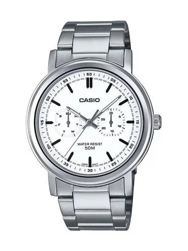 Men s Metal Wrist Watch Multifunction MTP E335D 7E - CASIO - BALAAN 2