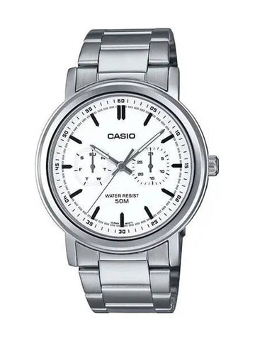 Men s Metal Wrist Watch Multifunction MTP E335D 7E - CASIO - BALAAN 1