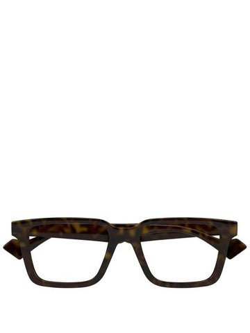 Eyewear Square Acetate Eyeglasses Havana - GUCCI - BALAAN 1