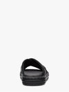 FF Logo Cross Slippers Black - FENDI - BALAAN 4