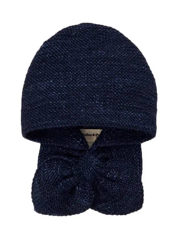 Kids Sladding Wool Hood Navy MP155006 420 - MISHA&PUFF - BALAAN 1