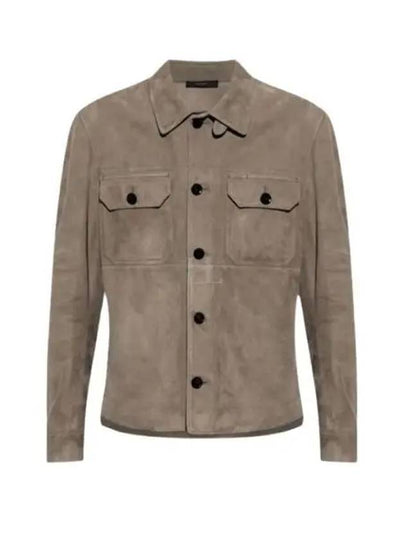 Micro Light Suede Jacket Grey - TOM FORD - BALAAN 2